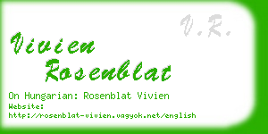 vivien rosenblat business card